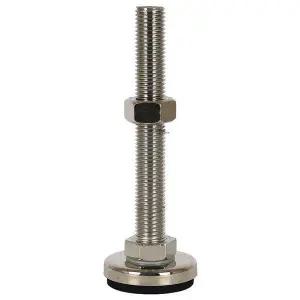 [하프클럽/셀러허브]국산 조절좌 PU 방진패드(니켈)NS-48-M12-75mm