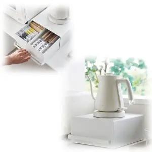 [하프클럽/셀러허브]받침대 홈카페 철제 홈바 미니 주방틈새장 선반