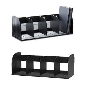 [하프클럽/셀러허브]책꽂이 서랍책꽂이 북앤드 4칸 55x20.5cm 1개