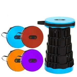 [하프클럽/셀러허브]원통형접이식아코디언 휴대용높이조절 폴딩의자