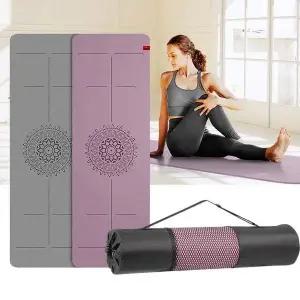 [콩심팥심]TPE센터라인 8mm 층간소음 운동매트 헬스 홈트 요가 요가매트6mm