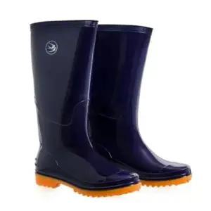 PVC 네이비 방수 미끄럼방지 농사 주방 논슬립 장화