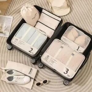 [라일리] Rly 넘버링 여행용파우치 7종 세트 여행파우치 트래블