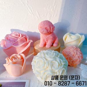 큰사이즈 장미 모양 금형 발렌타인 데이 선물 아이디어 꽃 공 실리콘 집 장식 기념일