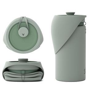 S KER 휴대용 반려견 물병, 걷기, 하이킹, 야외 활동에 완벽한 접이식 물병 | 물병으로 작동 몬트리올에서 디자인 - 750ml