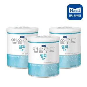 [브랜드정품]매일유업 앱솔루트 특수 분유 LP 엘피 아기 신생아 성장발달 무기질분균형 350g, 3개
