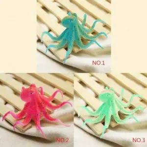 어항 장식 수족관 열대어 물고기 형광 문어 소품