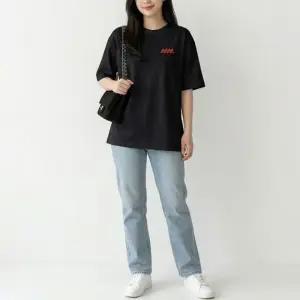 FLS-1007261 데일리 루즈핏 순면 반팔 티셔츠 기본티 캐주얼