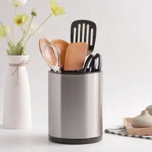 ( )물빠짐 조리기구통 조리도구 꽂이 보관통 정리함