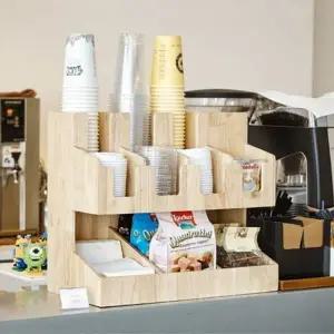 ( )우드 와이드디스펜서 오거나이져 일회용컵정리 진열대