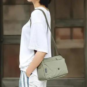 CCB3FF1여성용 나일론 포켓 스트링 크로스백 사각형 디자인