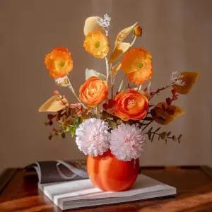 생화 느낌 조화꽃다발 인테리어 장식 고퀄 조화 거실 식탁 실내조경용