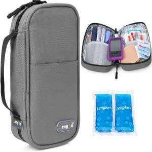 인슐린 쿨러 여행 케이스 관리용 스팩 2개가 포함된 GLP1 단열 의약품 키트 펜 및 기타 용품 공유