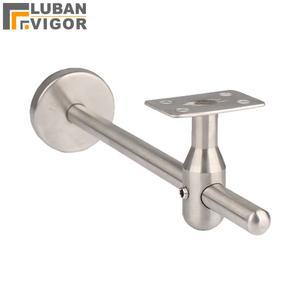 304 스테인레스 스틸 계단 난간 브래킷 조정 가능한 길이 스텐트 지원 벽 플랫 고정 팔레트 액세서리