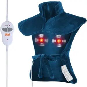 목용 온열 패드 - 허리 어깨 위한 웨어러블 전기 4가지 마사지 모드와 2가지 레벨을 갖춘 대형 남성 엄마