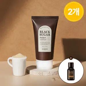[스킨푸드][1+1]블랙슈가 퍼펙트 스크럽폼180ml + (증정)클렌징 오일14ml+에센셜14ml