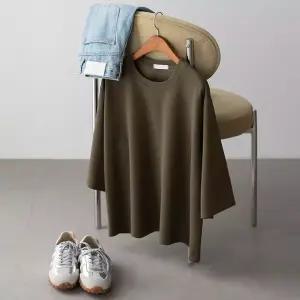 (안나앤플러스) 이지 라운드 7부 티셔츠[티셔츠DLN86] 빅사이즈