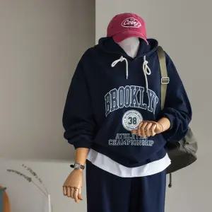 (안나앤플러스) 부르클린 후드 조거 세트[세트EC492] 빅사이즈