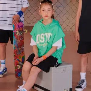 [오션스카이] [2color] 여아 후드 베스트