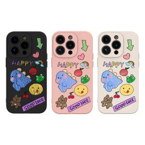 최신 귀여운 갤럭시 아이폰 케이스 아기 공룡 패브릭 / 핸드폰케이스 S25 엣지 S24 S2