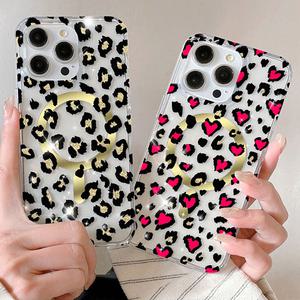 최신 갤럭시 아이폰 케이스 맥세이프 호피 레오파드 패턴 / 핸드폰케이스 S25 엣지 S2