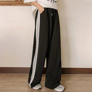 꾸안꾸 배색라인 투웨이 트랙팬츠