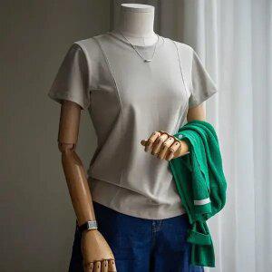 (안나앤모드) A. bail 절개 실켓 티셔츠 [티셔츠C0227R3]