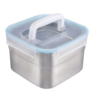 스텐락 국산 스텐밀폐용기 스텐김치통 퓨어 정사각핸디 2호 4.0L