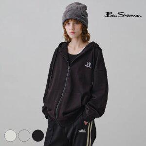 [택가 118,000원] 벤셔먼 바스키아 시그니처 레터링 자수 후드 집업 BPDTS483U