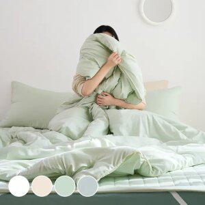 모모 먼지없는 국내생산 옥수수솜 포인트라인 사계절 차렵이불베개세트 4컬러 SS/Q