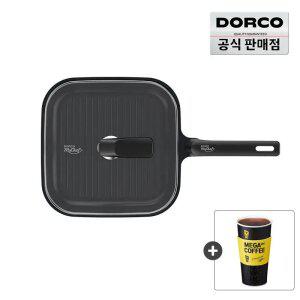 [브랜드픽~45%] 도루코 뉴캐스트 초콜릿 IH 주물 인덕션 그릴팬 28cm 세트 (+유리뚜껑