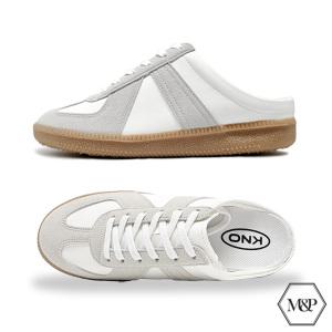 모아 독일군 뮬 남자 키높이 스니커즈 4cm 레더 가죽 남성 운동화 커플 신발 라이언