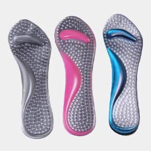 기능성 쿠션 족저근막염 깔창 충격흡수 남녀공용 발편한 실리콘 인솔 1세트