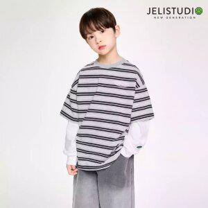 멀티스트라이프레이어드티셔츠