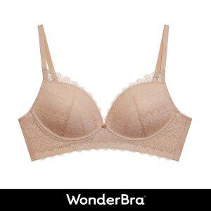 [Wonderbra] 원더브라 로맨틱 레이스 노와이어 브라 베이지 WBWBR6M02T