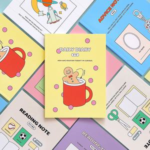 [3종SET]인디고어린이 초등 고학년 기능성 노트 세트(3-6 좁은칸 일기장 알림장 독서기