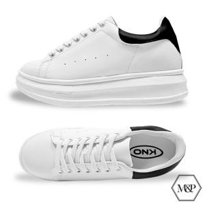 모아 오버솔 여자 키높이 스니커즈 7cm 발편한 굽있는 여성 운동화 해리슨 화이트