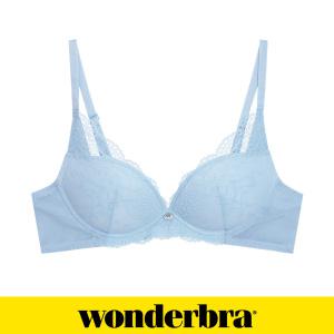 [Wonderbra]원더브라  소프트 레이스 노와이어 브라 블루