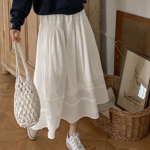 [러블리/안감O] 밴딩 프릴 롱 스커트