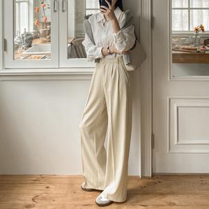 [구김X/찰랑핏/2단기장] 투핀턱 와이드 슬랙스