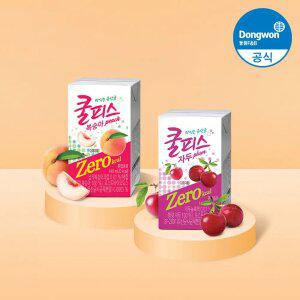 [동원] 쿨피스 제로 복숭아/자두 140ml 48개