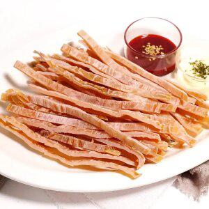 [더주] 두툼한 통몸통 그대로 썰어 더 맛있는 리얼오징어스틱 160g(+만선호프 특세소스