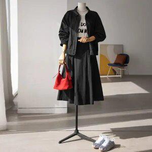 (안나앤플러스) A. 루크 블루종 스커트 세트[세트EDV18] 빅사이즈