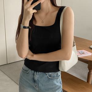 [시크릿라벨] 스퀘어넥골지캡나시