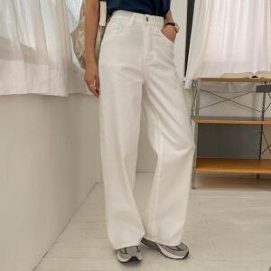 [시크릿라벨] [3단기장/하체커버] 쫀쫀 와이드 팬츠