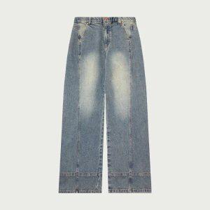 여성 히든밴딩 라인 슈퍼와이드 데님팬츠_293(10530-155-605-10)