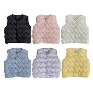 [원쁠원] 키즈 파스텔 가벼운 경량 패딩조끼 6종컬러