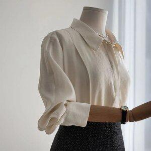 (안나앤모드) A. premium 모달 핀턱 블라우스[셔츠C0227Q43]