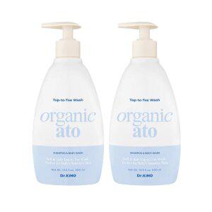 닥터키노 유기농 아기 탑투토 워시 400ml×2 / 신생아 올인원 바디워시