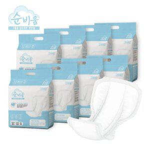 순비움 성인용 라운드형 기저귀 패드 남녀공용 30매 8팩 대형 240매